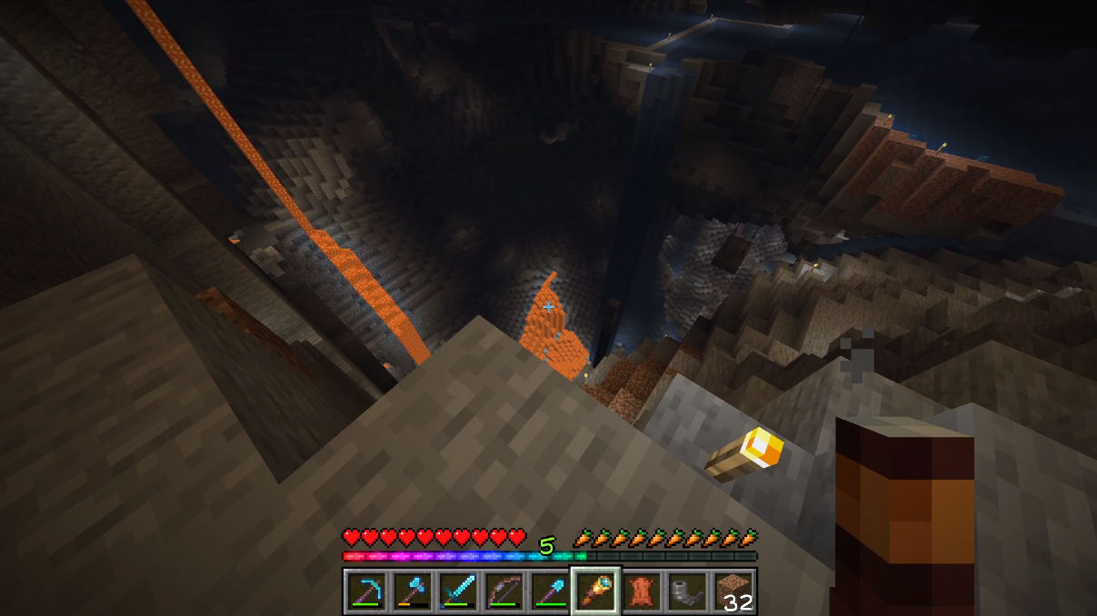 A screenshot of our major cave system.